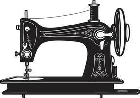 précision nervures noir pour adapté couture machine dans couture artisanat noir couture machine vecteur