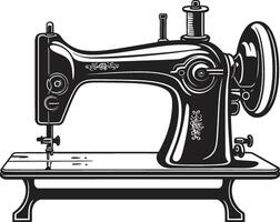 précision broderie noir pour noir couture machine artisanat de fil essence élégant pour lisse couture machine vecteur