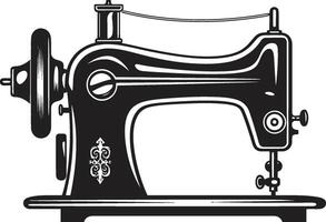 couture noir noir ic couture machine dans couturière la maîtrise élégant de noir couture machine vecteur