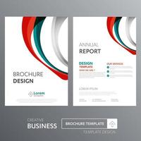 dépliant brochure affaires rapport annuel couverture modèle conception entreprise identité d'entreprise dossier technologie numérique entreprise élément de papeterie personnes communauté présentation travail promotion bleu rouge vecteur