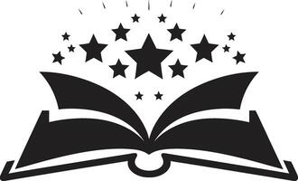 pages déchaîné élégant noir icône illustration avec ouvert livre conception en train de lire noir dévoilé lisse logo pour littéraire faire appel vecteur