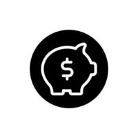 argent icône. la finance illustration signe. bancaire symbole. vecteur
