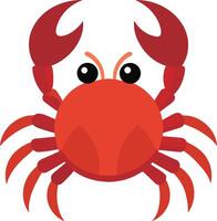 Crabe mer animal plat art illustration vecteur