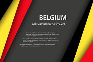 Contexte avec Belge couleurs et gratuit gris espace pour votre texte, Belge drapeau, fabriqué dans Belgique, Belge icône et symbole vecteur