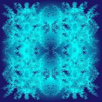 abstrait modèle dans le forme de un image de neige et flocons de neige sur une bleu Contexte vecteur