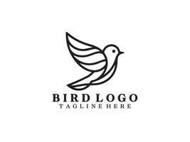 oiseau logo conception modèle vectoriel