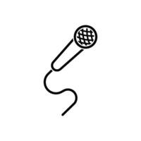 illustration de l'icône du microphone vecteur