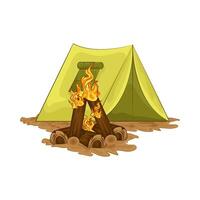 illustration de camping vecteur