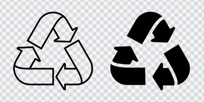 améliorer environnement thèmes avec recycler icône avec respectueux de la nature symboles pour durabilité vecteur