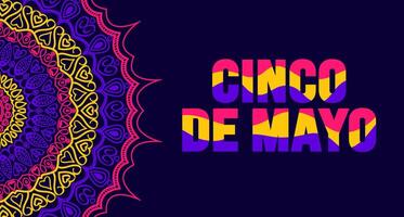 5 mai est cinco de mayo Contexte modèle. vacances concept. utilisation à arrière-plan, bannière, placard, carte, et affiche conception modèle avec texte une inscription et la norme couleur. illustration. vecteur