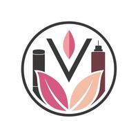 lisse et minimaliste logo conception pour une branché produits de beauté marque, une minimaliste logo pour une branché maquillage marque avec une moderne, sans empattement Police de caractère vecteur