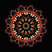 Créatif Indien gratuit multi coloré floral mandala conception vecteur