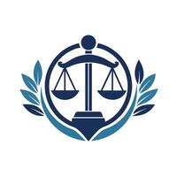 Balance de Justice logo sur blanc arrière-plan, développer une faire le ménage, professionnel logo pour une loi entreprise, minimaliste Facile moderne logo conception vecteur