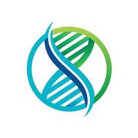 minimaliste bleu et vert ADN logo conception pour entreprise l'image de marque, Facile minimaliste Montagne logo conception icône modèle vecteur