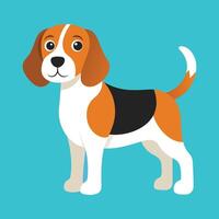 beagle chien dessin animé animal illustration vecteur