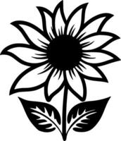 fleur - minimaliste et plat logo - illustration vecteur