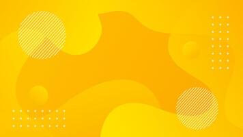 Orange jaune pente abstrait liquide arrière-plan, Jaune dynamique fond d'écran avec géométrique formes. adapté pour modèles, Ventes bannières, événements, les publicités, la toile, et pages vecteur