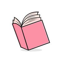 plat Facile livre conception avec rose couverture illustration vecteur