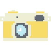 caméra dessin animé icône dans pixel style vecteur