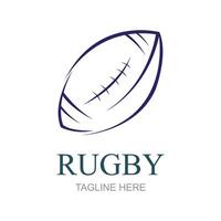 américain Football badge logo - le rugby logo vecteur