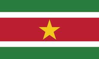 nationale drapeau de surinam. suriname drapeau. vecteur