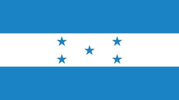 nationale drapeau de Honduras. Honduras drapeau. vecteur