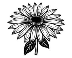 magnifique luxuriant dahlia fleur illustration vecteur