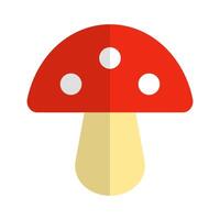 rouge champignon icône. amanite muscaria icône. . vecteur