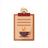 café menu conception concept avec café tasse icône vecteur