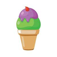 coloré la glace crème scoop illustration vecteur