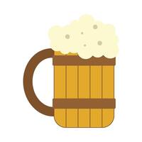 du froid Bière icône ou signe. plat Bière illustration isolé sur blanc Contexte. de l'alcool boisson pub ou bar. vecteur