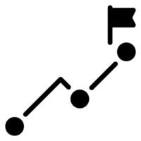 icône de glyphe de plan vecteur