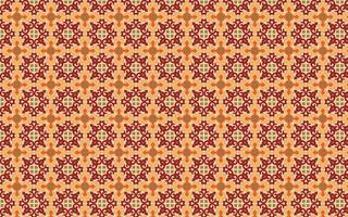 rouge et Orange sans couture azulejo sol tuile Oriental ancien sans couture textures vecteur
