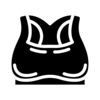 des sports soutien-gorge Vêtements glyphe icône illustration vecteur