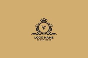 luxe lettre y logo conception vecteur