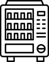 icône de ligne de distributeur automatique vecteur