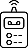 icône de la ligne de l'enregistreur vecteur