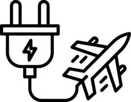 électrique transport ligne icône vecteur