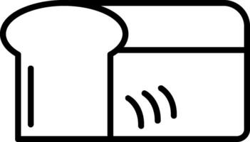 icône de ligne de pain vecteur
