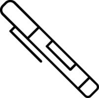 icône de ligne de stylo vecteur