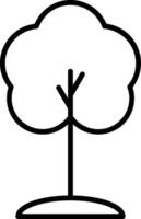 icône de la ligne des arbres vecteur