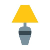 lampe plat icône conception vecteur