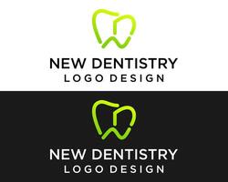 lettre nd monogramme dentiste santé logo conception. vecteur