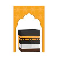 illustration de kaaba vecteur