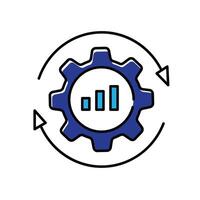 opérationnel optimisation et fraude détection icône conception vecteur