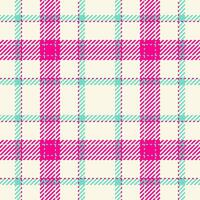 vérifier plaid texture de en tissu sans couture textile avec une modèle tartan Contexte. vecteur