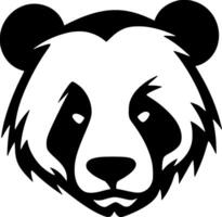 Panda - minimaliste et plat logo - illustration vecteur