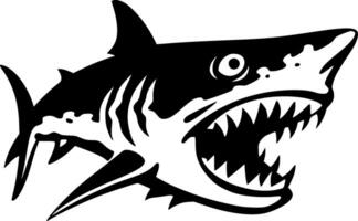 requin - haute qualité logo - illustration idéal pour T-shirt graphique vecteur