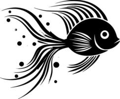 poisson ange - haute qualité logo - illustration idéal pour T-shirt graphique vecteur