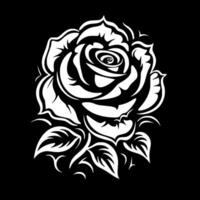 Rose - minimaliste et plat logo - illustration vecteur